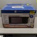 GE GCST10A1WSS 1.0 Cu Ft Convection Microwave Oven, 1050W Countertop Air Fry Microwave with Broil & Crisper Pan, Compact Stainless Steel Design