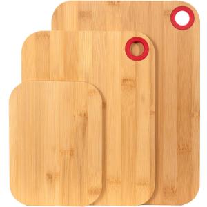 Cutting Boards for Kitchen Set of 3,Organic Bamboo 13"x9.5" Cutting Board,Charcuterie Boards,Butcher Block Cutting Board,Chopping Board