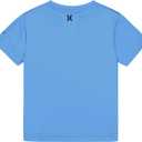 Hurley Boy's Icon UPF 50+ Rash Guard Swim Shirt (3T, Indo Blue)