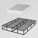9 Inch King Box Spring, High Profile Metal Mattress Foundation, Easy Clean Cover, Heavy Duty, Noise Free, Easy Assembly