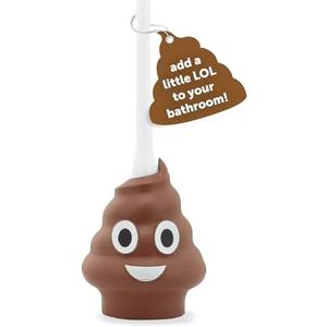 Maplefield Funny Poop-Shaped Decorative Toilet Plunger, Put The LOL in Bathroom Mishaps, Funny Plunger for Kids and Guests Bathrooms, Hilarious Gag Gift and Bathroom Unclogger Accessory Pack Of 3
