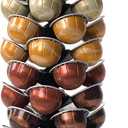 xympo Coffee Pod Carousel for Nespresso Vertuo Capsules, Holds 40 Pods, 360 Rotating Stand, Metal (Black)