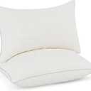 Leeden 12x20 Pillow Insert Set of 2 - Firm and Fluffy Lumbar Pillow Inserts, Rectangle Interior Sofa Pillow Inserts, Decorative Pillow Insert Pair - Beige Couch Pillow