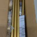 Magnetic Curtain Rods for Metal DoorsMulti-Use Adjustable Appliance for Windows Iron Steel Places9-16 InchGold4 Pack