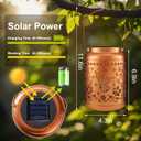 Designs Elegant Waterproof Hanging Solar Lanterns ,Perfect Outdoor Decor for Garden,Patio,Pathway,Yard, Ideal Birthday, Christmas,Thanksgiving Gifts for Women,Mom and Grandma (Hummingbird)
