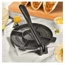 ARC Tortilla Press 8 inch, Cast Iron Tortilla Maker Include 100 Pcs Parchment Paper, Heavy Duty Tortillera Pataconera, Flour Tortilla Press, Roti Maker, Taco Maker, Taco Press, Black Gray