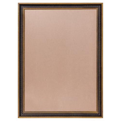 ArtXO A2 Picture Frames Wood: Black and Brown Poster Frame a2, Gallery Wall Hanging Canvas Frames for 16.5x23.4 Photo Portraits Vertical/Horizontal Display