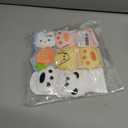 Toddler Grip Socks, 4-Pairs Baby Non-Slip Socks with Floral Designs for Girls and Boys