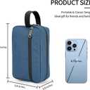 2 x XQXA Toiletry Bag for Men, Hanging Dopp Kit Water Resistant Travel makeup Bag for women, Mens Travel Bag Shaving Bag for Toiletries Accessories (Navy Blue)