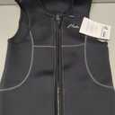 Hevto Men Wetsuit Tops and Vest 3/2mm Neoprene Jacket Surfing Swimming Front Zip Wet Suit for Water Sports