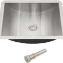 Undermount Bathroom Sink Stainless Steel - Lordear 18x13x5 Inch Vanity Bathroom Sinks Rectangle Under Couter Stainless Steel Lavatory Sink Basin with Drain