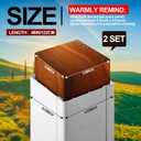 CroBlissful 2 Set 6 x 6 x 48" Post Sleeve Vinyl Post Wrap (Actual 5.5 x 5.5") Weatherproof Outdoor White Porch Column Wraps for Lasting Easy Installation on Patio Fence Mailboxl(Smooth Design)
