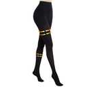 Myshear Medical Compression Pantyhose for Women Men, 15-20 mmHg Compression Tights, Closed Toe Graduated Compression Stockings, High Waist Compression Leggings, Support Hose for Varicose Veins, Edema. Size Medium