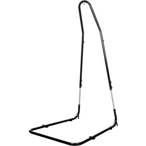 Hammock Chair Stand Only, Adjustable Height 79-93 Inch, 330 Lb Capacity, Heavy Duty Stand for Hammock Chair Solid Steel Structure Hanging Chair Stand with Powder Coated Finish, Indoor/Outdoor (Black Stand Only)
