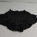 Flowy Shorts for Women Ruffle Skorts Mini Skirts High Waisted Teen Gilrs Tennis Skort Summer Shorts Black M