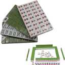 Mini Chinese Mahjong Set - Complete Mahjong Tile Set with 144 Tiles & Travel Case, Portable Mahjong Travel Set for Outdoor Fun - Perfect Mahjong Game Gift for Beginners & Enthusiasts