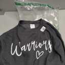 Team Spirit School Mascot Co. Warriors Women's High School Sports Sweatshirt - Black, Small