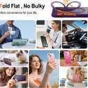 HuwaiH 360 Rotatable Magnetic Ring Stand for iPhone 15 Case, Compatible with MagSafe, Military-Grade Shockproof, Anti-Scratch Matte Translucent Phone Case for iPhone 15(Purple)