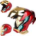 Iron Hero MK 50 Helmet for Man  1:1 Wearable Collectible with Voice, Touch & Remote Control, LED Eyes & Realistic Sound Effects  Cosplay & Display Prop Gift for Adults and Teens