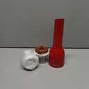 FinaMill Classic Battery Spice Mill  Battery Operated Salt and Pepper Grinder Set, Includes 2 Interchangeable Spice Pods, Adjustable Coarseness, Ceramic Grinder, LED Light, Home and Kitchen Gift Set (Sangria)