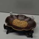 Ciieeo Wooden Dessert Plate Elephant Stand Chic Candy Serving Dish Fruit Tray for Home Decor