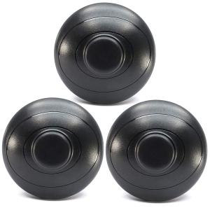 Floor Foot Switch, UL Listed PLUSPOE 3-Pack AC100-240V Inline Foot Pedal Lamp Switch w/Push Step-on-Button for LED Light On-Off Control