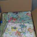 YAYIDAY Quilt King Size Patchwork Bedspread Set - 100% Cotton Reversible Breathable Colorful Floral Quilted Bedspreads with Pillow Shams Fit All Seasons