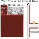 SuFly Sketch Book for Girls, 9 x 12 Spiral Bound Sketchbook, 100 Sheets Artist Sketch Pad, 68lb/100gsm White Paper Drawing Pad, Art Supplies.