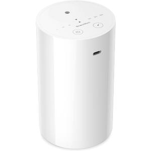 Waterless Essential Oil Diffuser, Battery Operated Aromatherapy Diffuser with 20mL Capacity, Mini Portable Scent Air Machine, 3 Countdown Timers & Mist Levels for Home Room Car Office, ANZ White