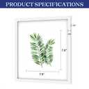 An&He 12x12 Picture Frames Set of 4, Displays 8x8 with Mat or 12x12 Without Mat Photos, Square Collage Wall Decor for Gallery, Wall Decor, White