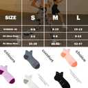 BRISIRA Coolmax Bamboo Viscose Women Compression Running Ankle Socks No Show Athletic Wicking Thick Cushioned Arch Support (5-7, 3 Pairs Purple High)