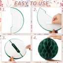Affrolling 12 Pcs 8" Boho Honeycomb Balls Decoration Hanging Tissue Paper Pom Poms for Halloween Fall Thanksgiving Christmas Party Supplies Birthday Wedding Classroom Home Decor