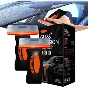 Ogas Glass Emulsion Cleaner,Handle Oil Film Remover,Glass Emulsion Oil Film Purification For Car Surfaces,Fastcleaning,Compact And Easy To Cary (2PCS)