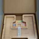 SummiDate Wooden Letter Piggy Bank for Kids| Piggy Bank for Boys Girls Toddler| Alphabet E Money Bank| Personalized Initial Wood Coin Bank Birthday for Kids (E)