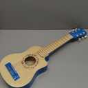 Hape 26 Inch Kids Guitar Toy Musical Instrument - Beginner Wooden Kids Guitar, Musical Toys w/ 4 Tunable Strings Blue 