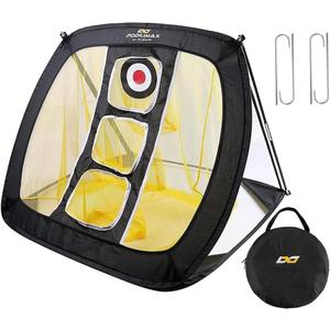 PodiuMax Chipping Net, Pop Up Golf Nets for Backyard Driving Real Golf Balls, Indoor & Outdoor Practice Net for Accuracy Short Game, 14" L x 25" W x 25" H