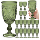 24 Pack Plastic Goblets  (Olive Green)