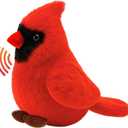 Cardinal Stuffed Animal with Authentic Bird Sound Stuffed Easter Gift Cardinals Bird Sounds Toy Cardinal Plush Toy for Kids(1 Pcs)