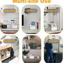 SEANADO Trash Bag Dispenser Roll Holder, Wall Mount Acrylic Kitchen Organizer Storage Box Holder for Garbage Bag Grocery Bag Plastic Bag Roll Container (Standard/2 in 1)