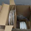 Eater x Zwiesel Fortessa Parasol Bone China, 12 Piece Dinnerware Set (Service for 4), White