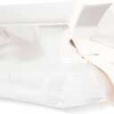 RAWILL 1PC Clear Toiletry Bag with Magnetic Closure, Toiletry Bags for Traveling Women,Small Makeup Pouch for Airplane, Vacation, Camping.