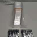 5oz Cupcake Mini Cake Pans with Lids 40 Pack, Aluminum Foil Cupcake Cups Brownie Baking Pans, Square Disposable Ramekins Baking Cups, Small Muffin Tin Holders-Champagne