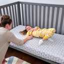 Lullaby Earth Gentle Start Breathable Infant & Toddler Crib Mattress - Lightweight & Waterproof - Non-Toxic for Baby & Toddler Bed