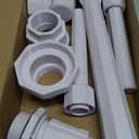 POOLHOUR 2025 Height Upgrade Pool Fountain - Dual Spray High-Pressure Adjustable Waterfall Sprinkler Cooler for Above-Ground & Inground, 360° Cooling Jet & Relaxation Features, White