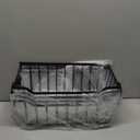 Goovilla Freezer Organizer Bins with Foldable Handle, 4 Pack Stackable Freezer Baskets for 3.5-7 Cu.FT Deep Chest Freezer Organization, Coated Metal Freezer Storage Bins with Better Space Utilization (Black)