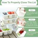 6 Pack Reusable Snack Containers with Lids, 2-Compartment Snackle box, Reusable Snack Packs Container for Meal Prep, Food Storage On-the-Go Snacking for Picnic, Work, Travel