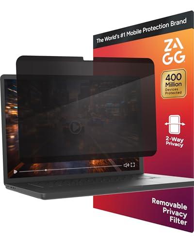 ZAGG Privacy Filter for MacBook Pro 14" (M5)/ (M4) - Removable Magnetic 4-Way Privacy Screen Filter, Anti-Glare Matte Finish, Fingerprint Resistant, Reusable Design & Protective Sleeve