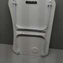 Laptop Bed Desk, Foldable Lap Desk, Portable Lap Table, Laptop Stand with Cup Holder & Tablet Slot & Lifting Handle for Working Writing Drawing & Eating - White