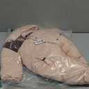 Fairy Baby Infant Baby Winter Snowsuit Coat Romper Hooded Double Zipper Fur Collar Warm Jumpsuit for Boys Girls 6-9 Months Pink Warm