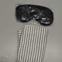 Replacement Pillow Case for Memory Foam Neck Pillow,Zippered Pillow Cover,Soft Cotton Pillow Protector for Cervical Pillow,Latex Pillow (20x12 Inch (Pack of 1), Grey Stripes)